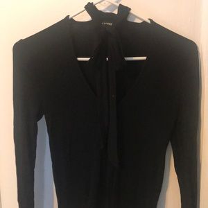 Express shirt with tie neck